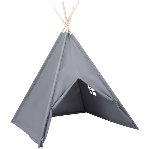 Dječji šator tipi od breskvine kore sivi 120 x 120 x 150 cm slika 12