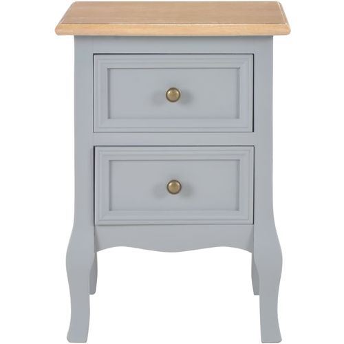 280038 Bedside Cabinets Grey 35x30x49 cm MDF slika 48