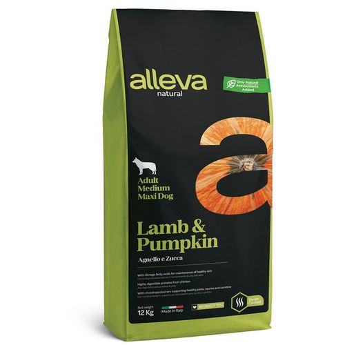 Alleva Natural Dog Adult Lamb &amp; Pumpkin Medium/Maxi 12 kg slika 1