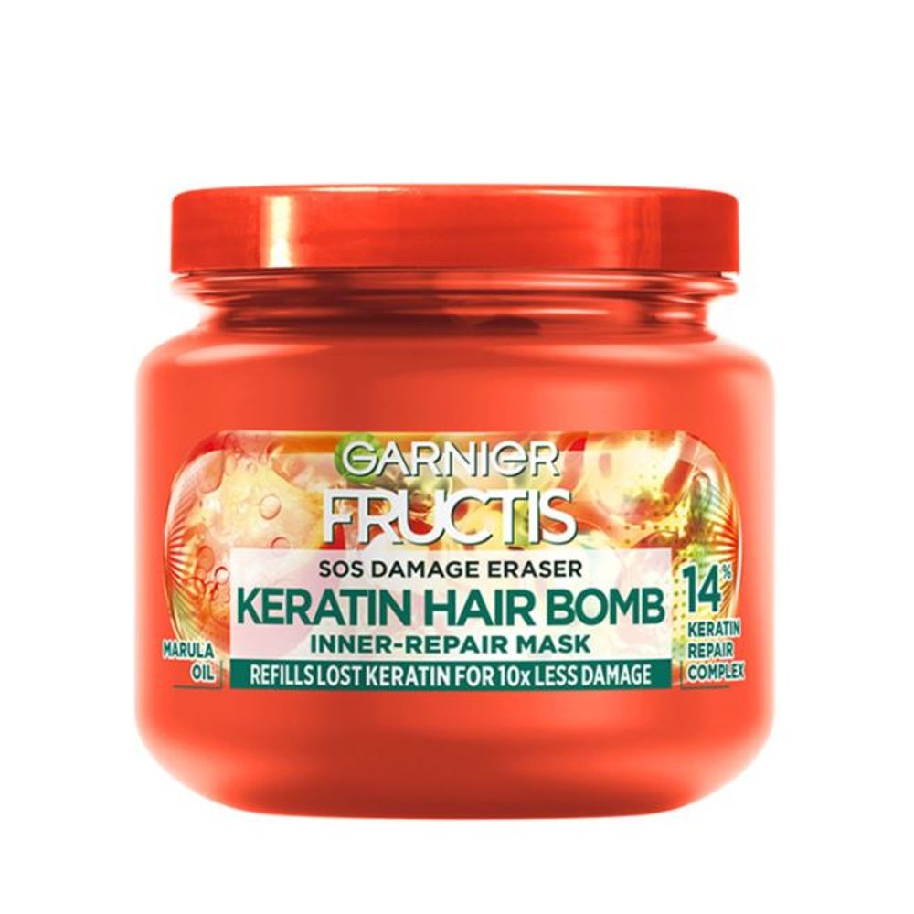 Garnier Fructis Sos Repair Keratin Hair Bomb Maska 320ml slika 1
