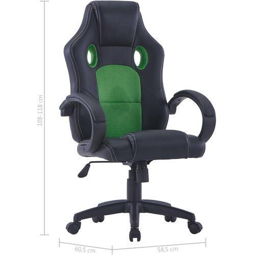 Igraća stolica od umjetne kože zelena slika 16