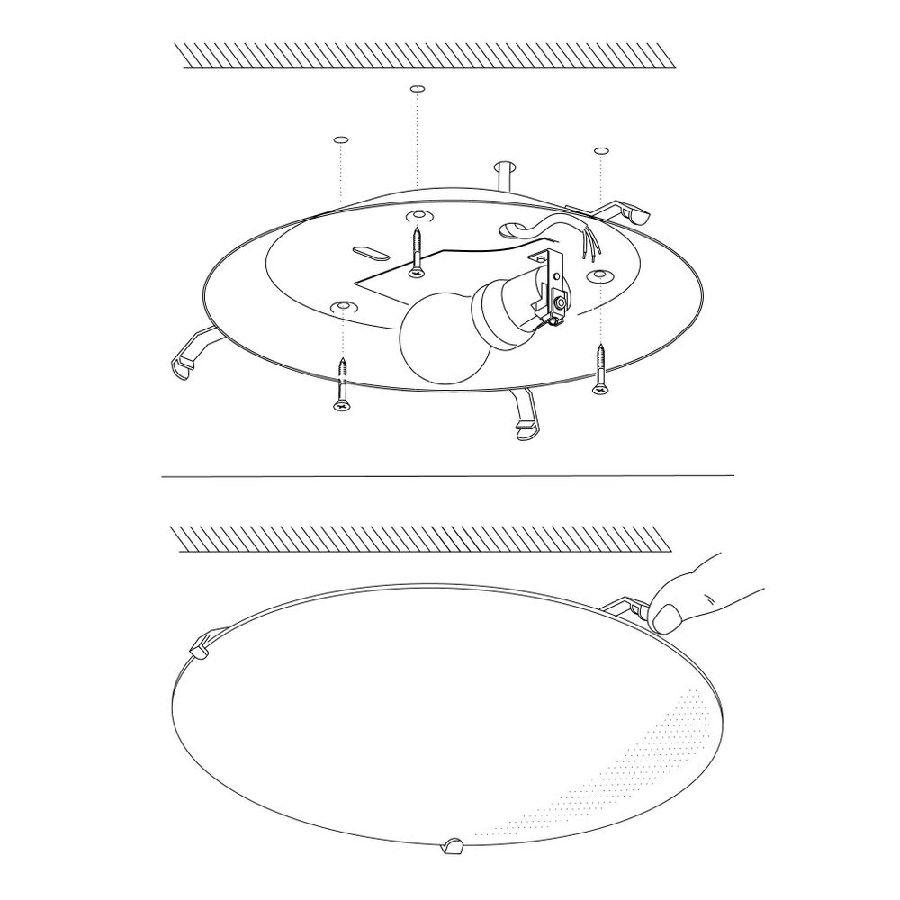 Eglo Mars plafonjera/1 dm245 saten slika 6