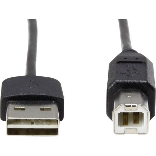 Renkforce USB kabel USB 2.0 USB-A utikač, USB-B utikač 1.80 m crna utikač primjenjiv s obje strane, pozlaćeni kontakti RF-4078644 slika 2
