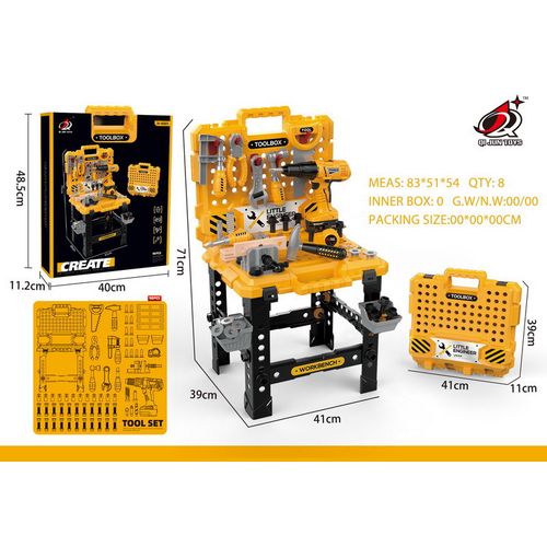 Dječja radionica za igru MEGA DIY Kit + rekviziti slika 1