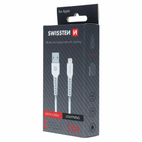 Swissten kabl USB/Lightning 1,0m bela slika 2