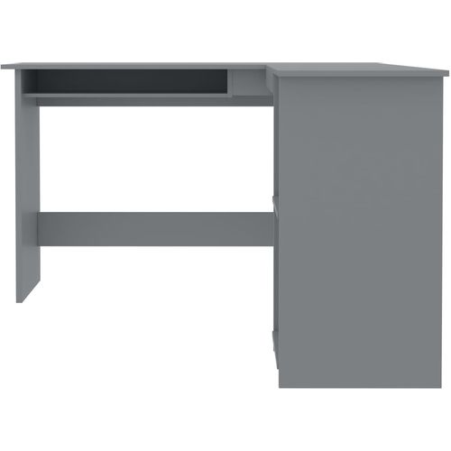 Kutni radni stol sivi 120 x 140 x 75 cm od iverice slika 4