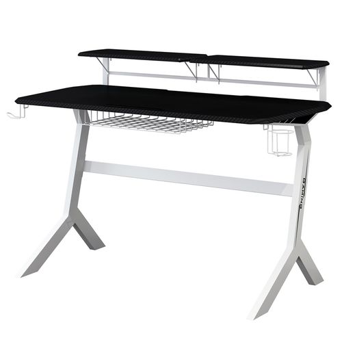 GAMING STO LC-GD-1W Gaming Desk Black/White slika 1