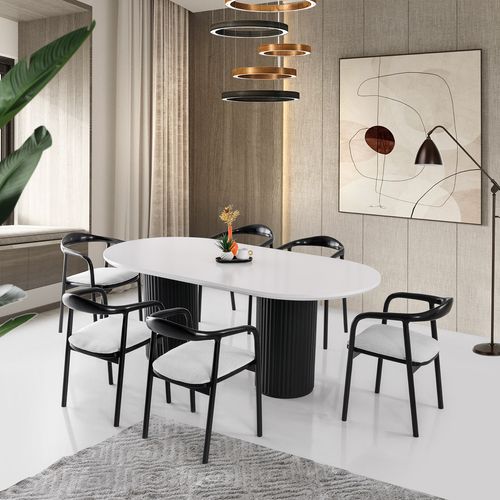 LI - 932 White
Black Dining Table slika 1