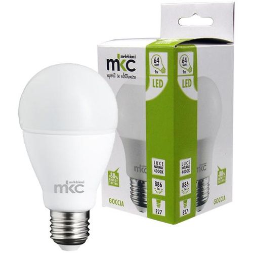 MKC Žarulja,LED 9W, E27, 220V AC,prirodno bijela svjetlost - LED GOCCIA A60 E27/9W-N BOX slika 1