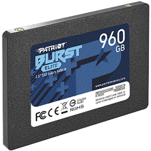 SSD Patriot Burst Elite R450/W320, 960GB, 7mm,2.5" PBE960GS25SSDR