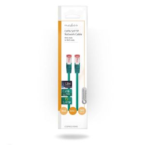 Kabel NEDIS CCGP85221GN05, Patch, CAT6 SFTP, UTP, zeleni, 0.5m