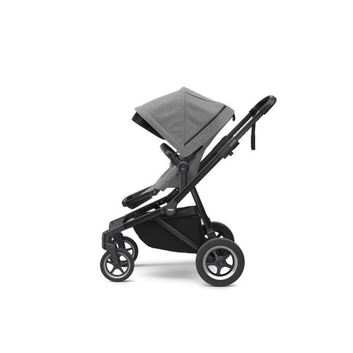 Komplet Thule Sleek 2u1 dječja kolica siva s crnim okvirom + Thule Sleek košara slika 8