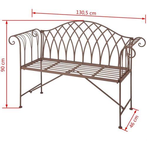 Esschert Design vrtna klupa u starom engleskom stilu metalna MF009 slika 9