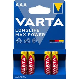 Varta Longlife Max Power baterije AAA 4 kom