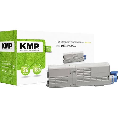 KMP toner zamijenjen OKI 46490607 kompatibilan cijan 6000 Stranica O-T54X slika 2