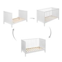PETITE&amp;MARS krevet/kinderbet Mila 3u1 120x60, White Wood