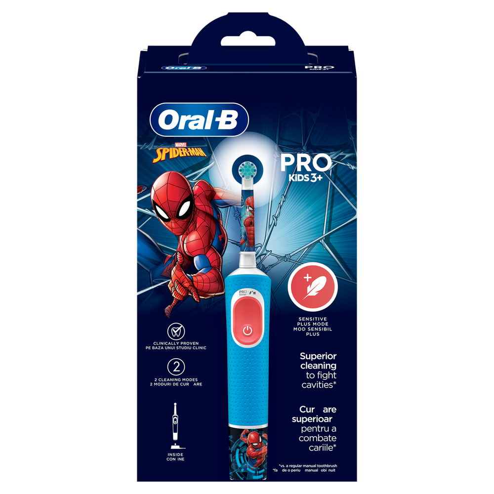 Oral-B Električna četkica za zube D103 Vitality Spiderman slika 2