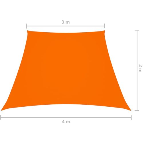 Jedro protiv sunca tkanina Oxford trapezno 2/4 x 3 m narančasto slika 6