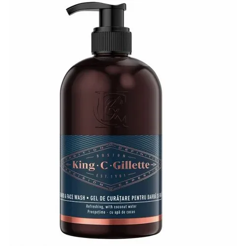 Gillette King C šampon za bradu i sredstvo za umivanje lica 350 ml slika 1