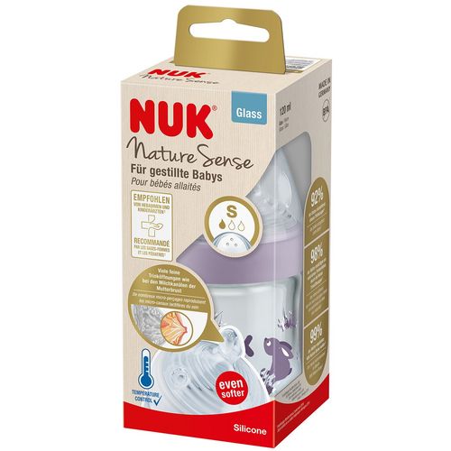 NUK staklena bočica Nature Sense NS 120m, temp 10747110 slika 7