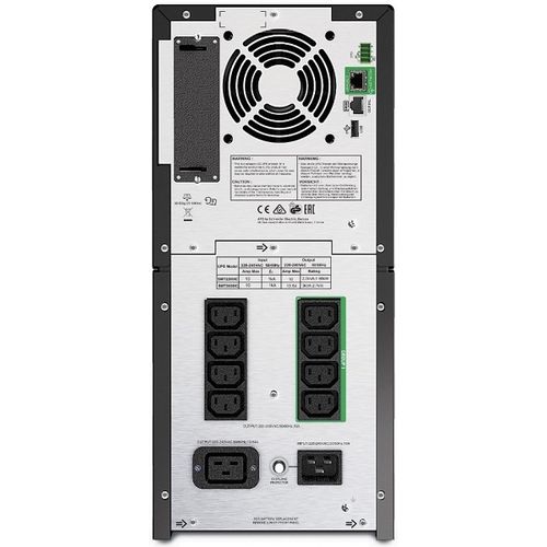 APC SMT2200IC APC Smart-UPS 2200VA, Line Interactive, Sine Wave, Tower, 2200VA/1980W, 230V, AVR, 8x IEC C13 + 1x IEC C19, Battery Pack 17Ah (RBC55), SmartConnect Port + SmartSlot, Interface Ports USB and Serial (RJ45), LCD slika 2