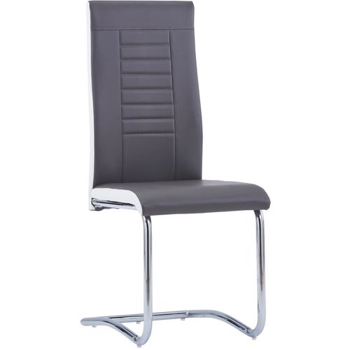 Konzolne blagovaonske stolice od umjetne kože 6 kom sive slika 19