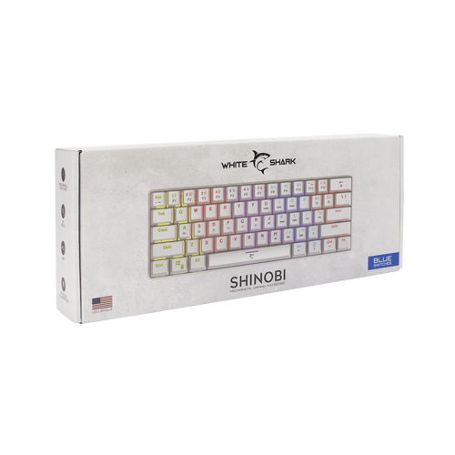 WHITE SHARK Gejmerska tastatura SHINOBI GK-2022 (Bela) slika 5