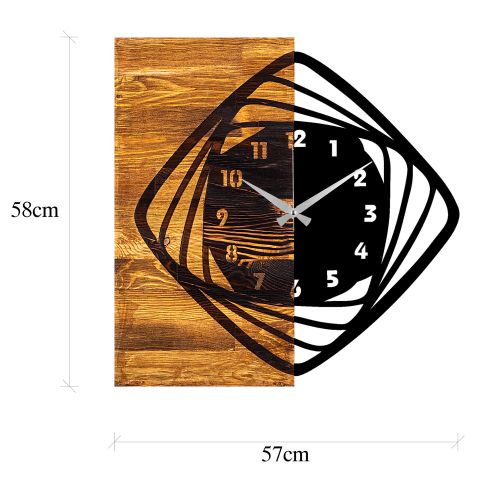 Wallity Ukrasni drveni zidni sat, Wooden Clock 4 slika 7