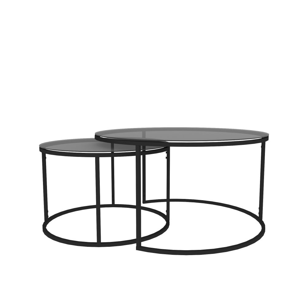 Set stolova za gniježđenje Tokyo - Black Black (2 komada) slika 8