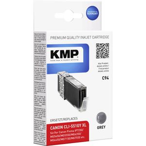 KMP tinta zamijenjen Canon CLI-551GY, CLI-551GY XL kompatibilan  siv C94 1519,0041