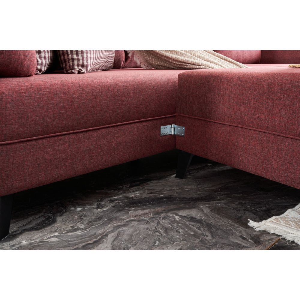 Eris - Kamen Crveni Ugaoni Sofa-Krevet slika 6