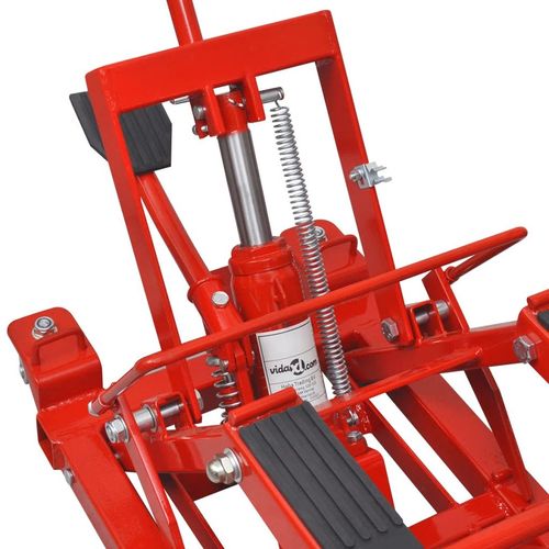 Crvena hidraulična dizalica za motocikl/četverokotač do 680 kg slika 6