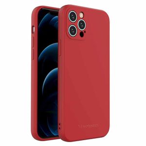 Wozinsky Color Case silikonska fleksibilna izdržljiva maska ​​za iPhone 12 Pro crvena