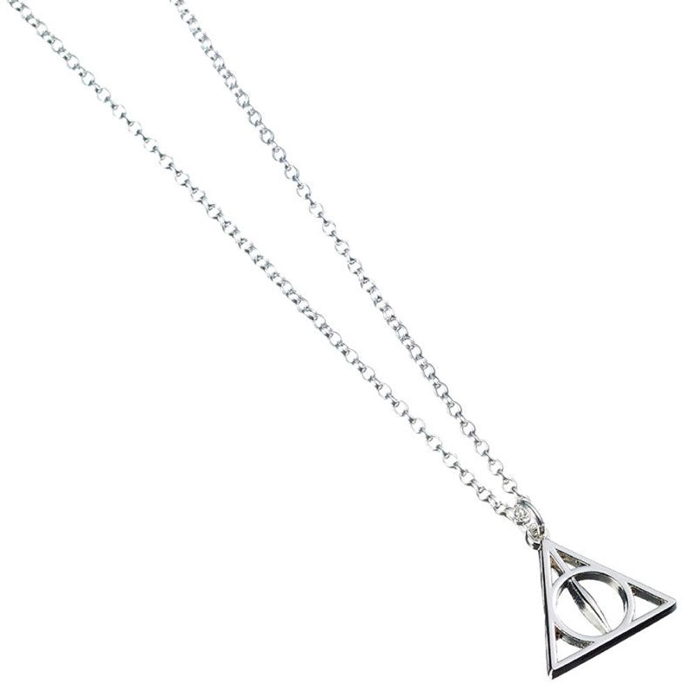 Harry Potter ogrlica Deathly Hallows srebrna slika 7