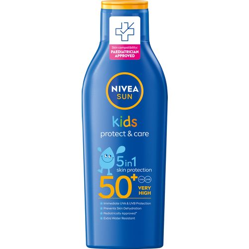 NIVEA SUN Protect & Care dječji losion za sunčanje SPF 50+, 200 ml slika 1