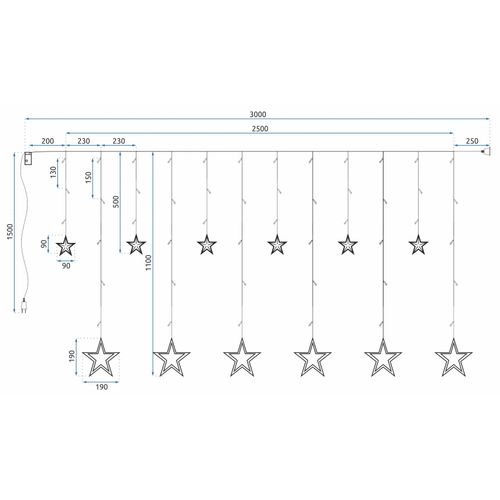 LED zavjesa s daljinskim upravljačem (CD001-138) slika 14