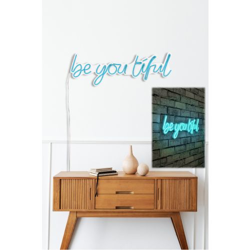 Wallity Ukrasna plastična LED rasvjeta, Be you tiful - Blue slika 11