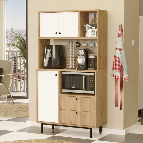 RE3-SW OakWhite Multi Purpose Cabinet slika 2