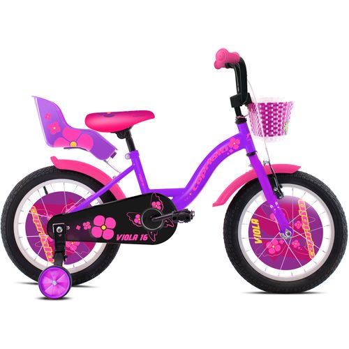 Capriolo bicikl BMX 16'HT VIOLA pink -white-gl slika 1