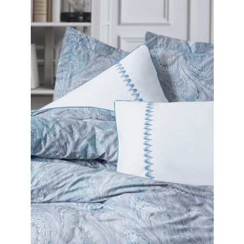 L'essential Maison Stilla - Blue Blue
White Satin Double Quilt Cover Set slika 3