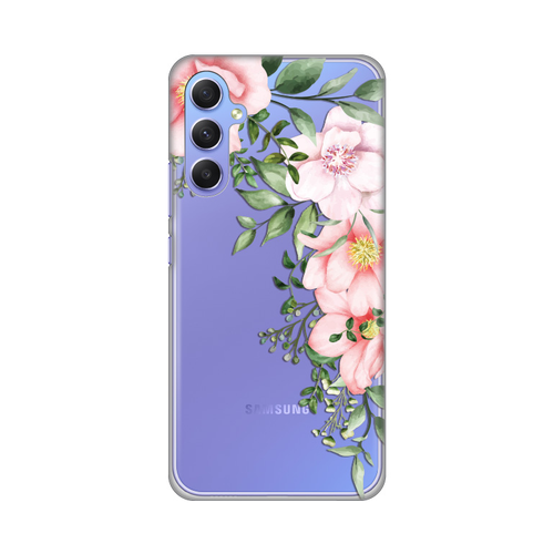 Torbica Silikonska Print Skin za Samsung A346B Galaxy A34 5G Gentle Rose Pattern slika 1