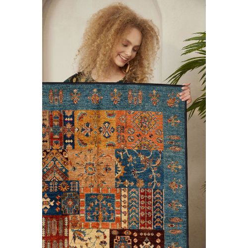 Tepih Conceptum Hypnose EEXFAB445-KLM u bojama Camel, Orange, Tile Red i Blue (160 x 230 cm) slika 4