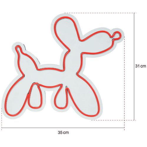 Wallity Ukrasna plastična LED rasvjeta, Balloon Dog - White slika 14