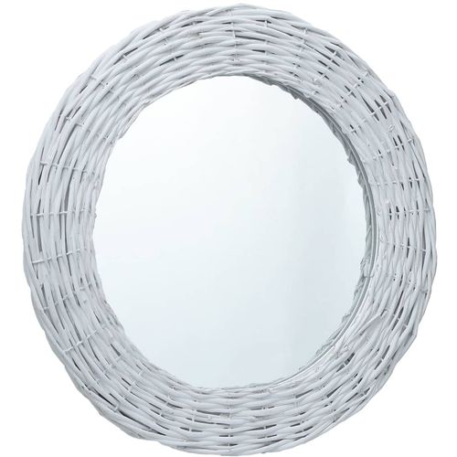 Ogledalo od pruća 60 cm bijelo slika 2