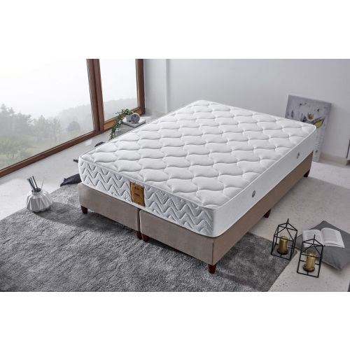 Woody Fashion Madrac, Bijela boja, Relax 200x200 cm Double Size Luxury Middle Firm Mattress slika 2