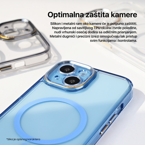 Torbica Magsafe Camera Color za iPhone 12 6.1 svetlo plava slika 2