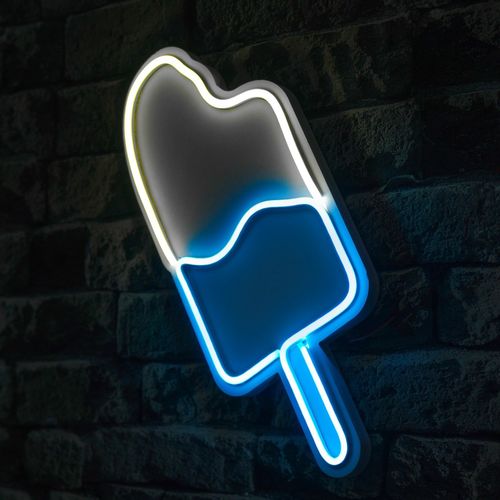 Wallity Ukrasna plastična LED rasvjeta, Ice Cream - Blue slika 8