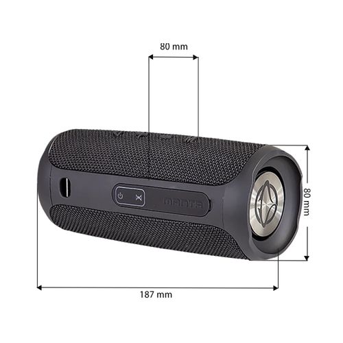 MANTA zvučnik Bluetooth, 10W RMS, FM radio, Handsfree, baterija, crni SPK130GO slika 5