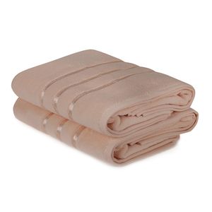 Dolce - Salmon Salmon Bath Towel Set (2 Pieces)