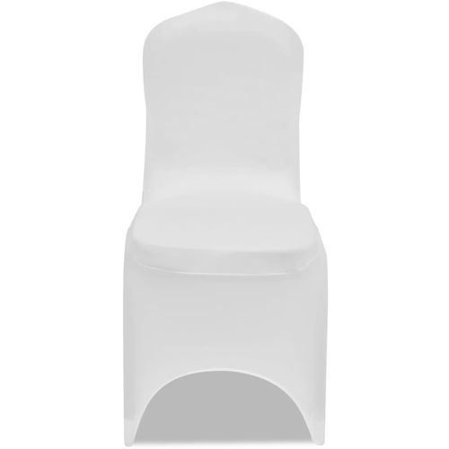 Navlake za stolice rastezljive bijele 12 kom slika 13